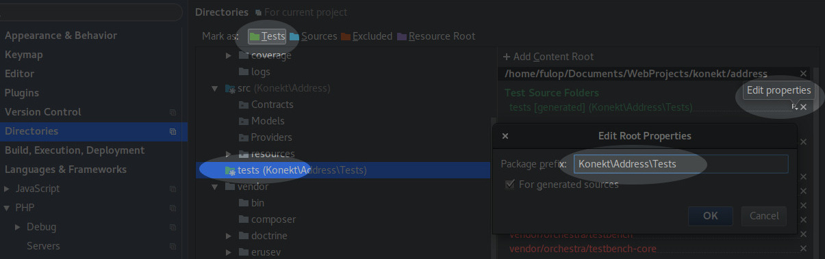 Directory Settings