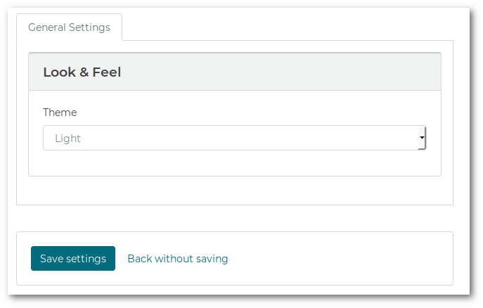 Example UI in the Browser